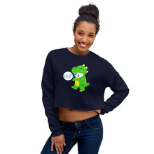 Load image into Gallery viewer, RAWR - BizBaz Dino - Crop Sweatshirt