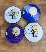 Load image into Gallery viewer, Spooky Tree with Ghost Enamel Pin
