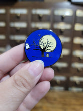Load image into Gallery viewer, Spooky Tree with Ghost Enamel Pin
