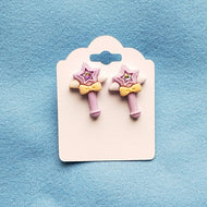Magical Girl Star Wand Earrings
