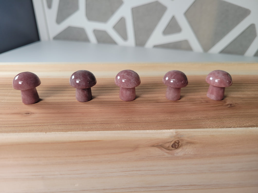 Mini Strawberry Quartz Mushroom Crystal