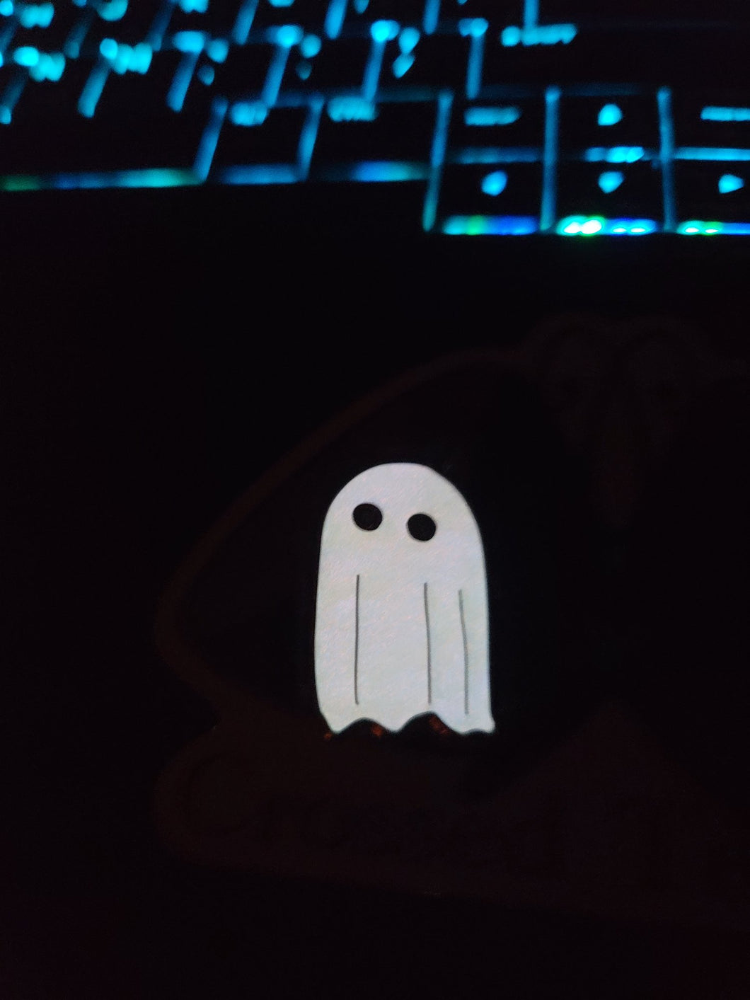 Ghostie Enamel Pin - Glow in the Dark