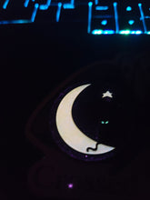 Load image into Gallery viewer, Cat and Moon Pin (Glow in the Dark)
