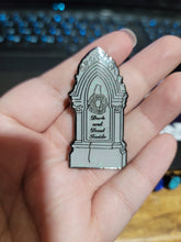 Load image into Gallery viewer, Dark and Dead Inside Tombstone Pin
