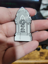 Load image into Gallery viewer, Dark and Dead Inside Tombstone Pin
