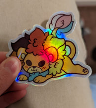 Load image into Gallery viewer, pride progress lion sticker
