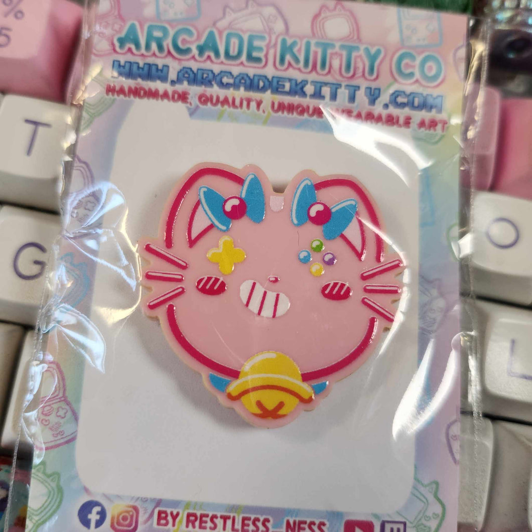 Adorable Pink Kawaii Arcade Kitty 2