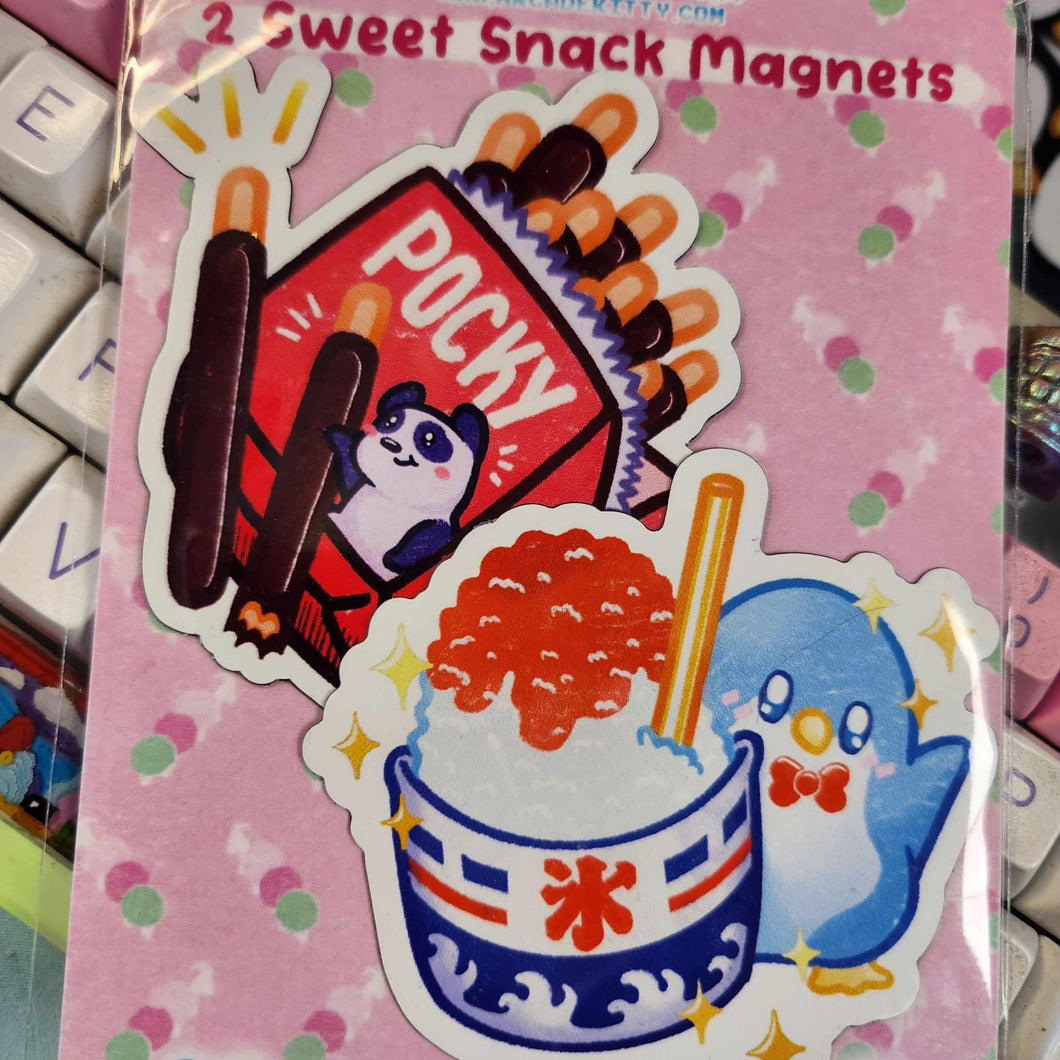 Sweet Kawaii Snack Magnets - Set of 2
