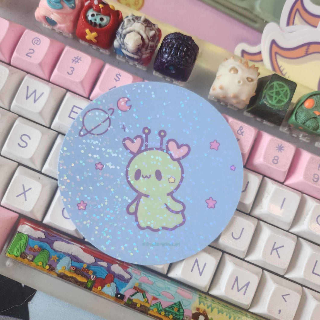 Sparkle Alien Sticker