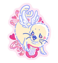 Load image into Gallery viewer, Harp Seal Glitter Sticker
