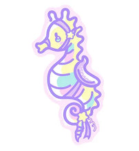 Load image into Gallery viewer, Carousel Seahorse Glitter Sticker
