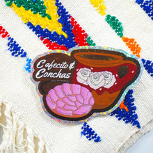 Load image into Gallery viewer, Cafecito &amp; Conchas 3&quot; Sticker
