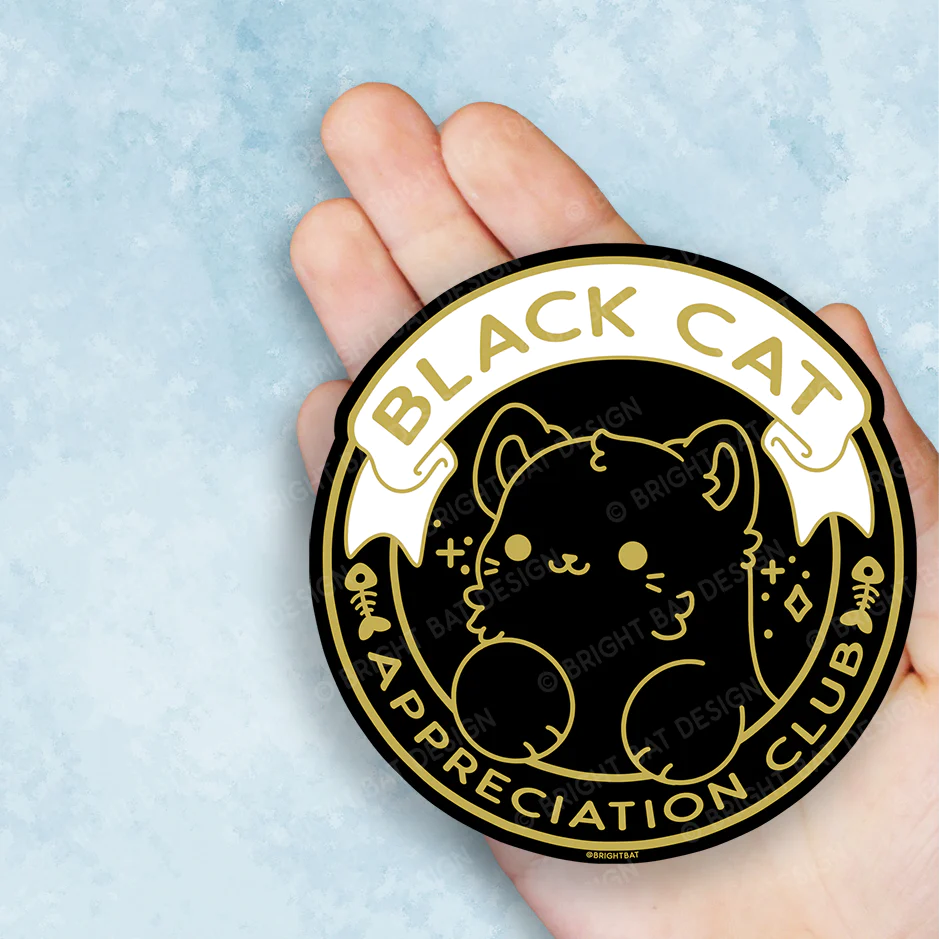 Black Cat Appreciation Club Vinyl Sticker
