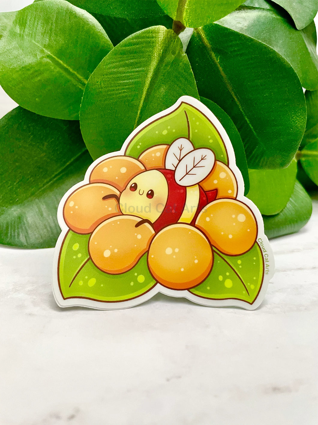 Bumble Bee - Flower bug - Vinyl Sticker