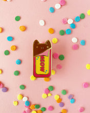 Load image into Gallery viewer, Cat Chocolate Bar Enamel Pin

