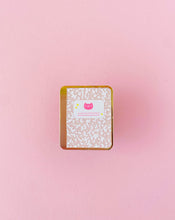 Load image into Gallery viewer, Cat Composition Notebook Enamel Pin
