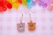Load image into Gallery viewer, QT Lil Kawaii Creature Acrylic Earrings with Crystal Beads

