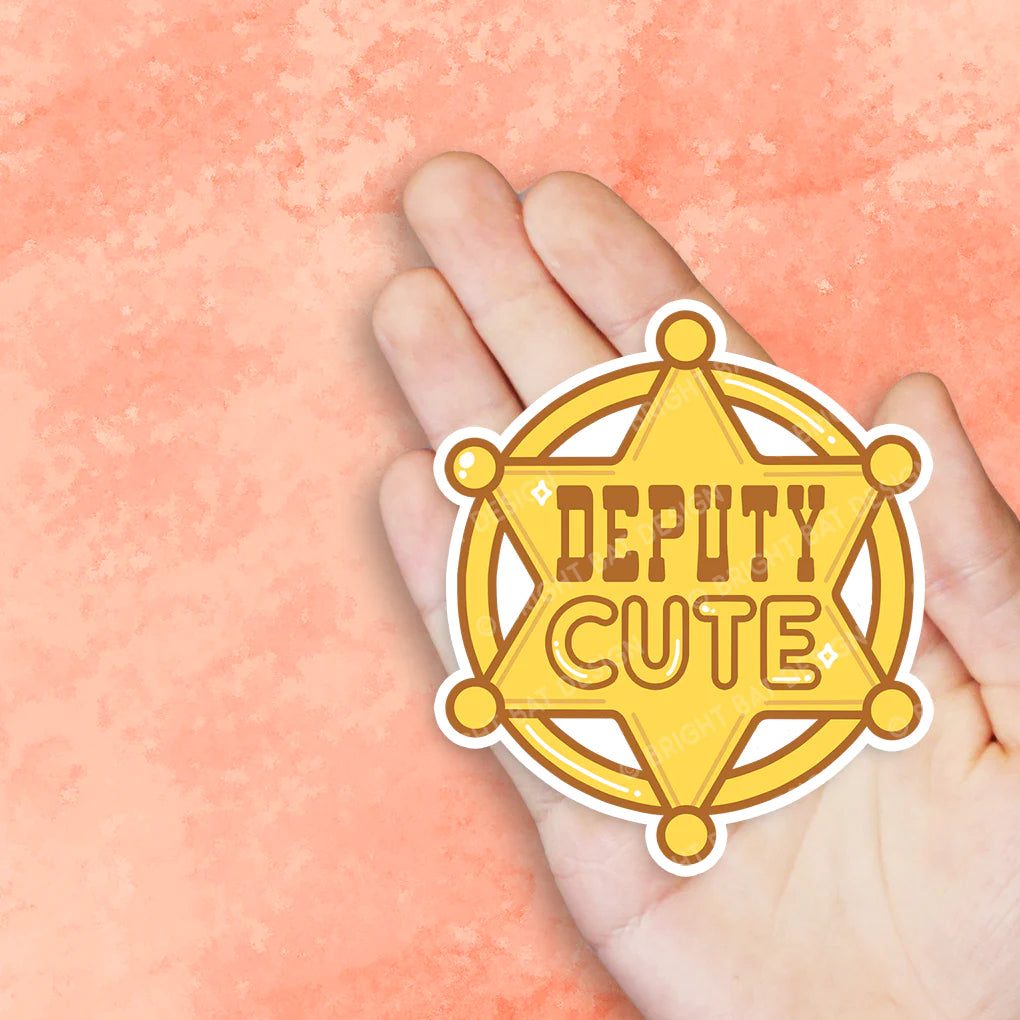 Deputy Cute Badge Vinyl Sticker