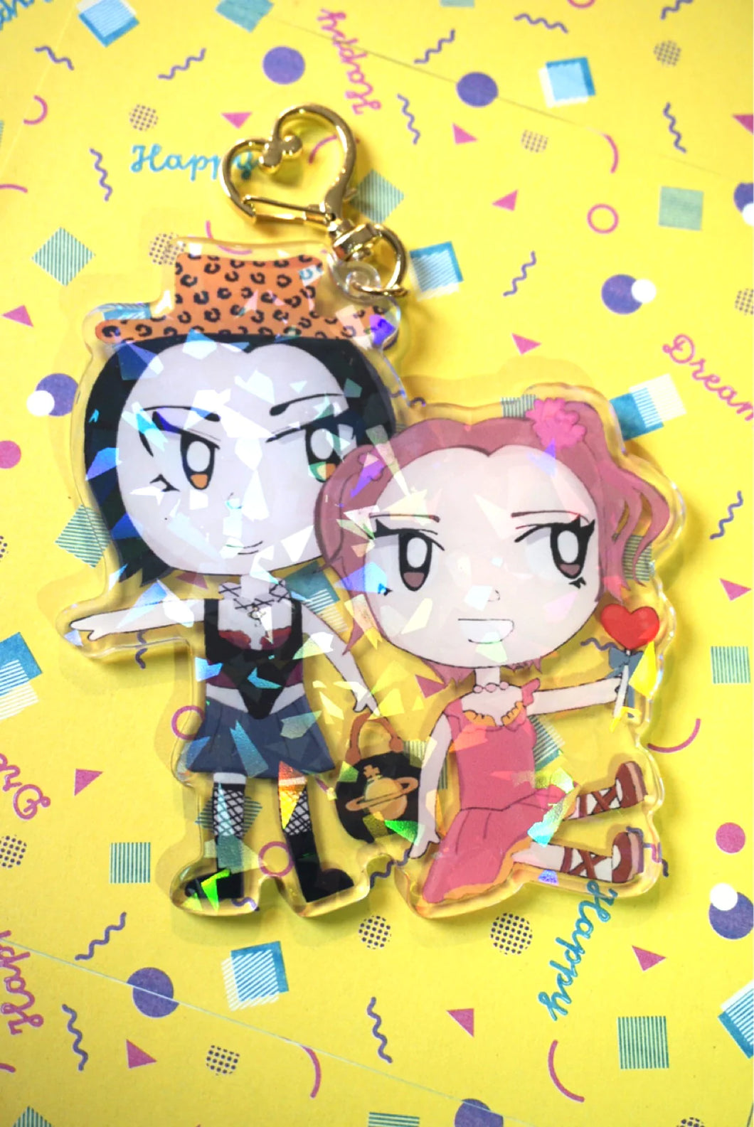 Nana x Hachi Oversized Holographic Acrylic Charm