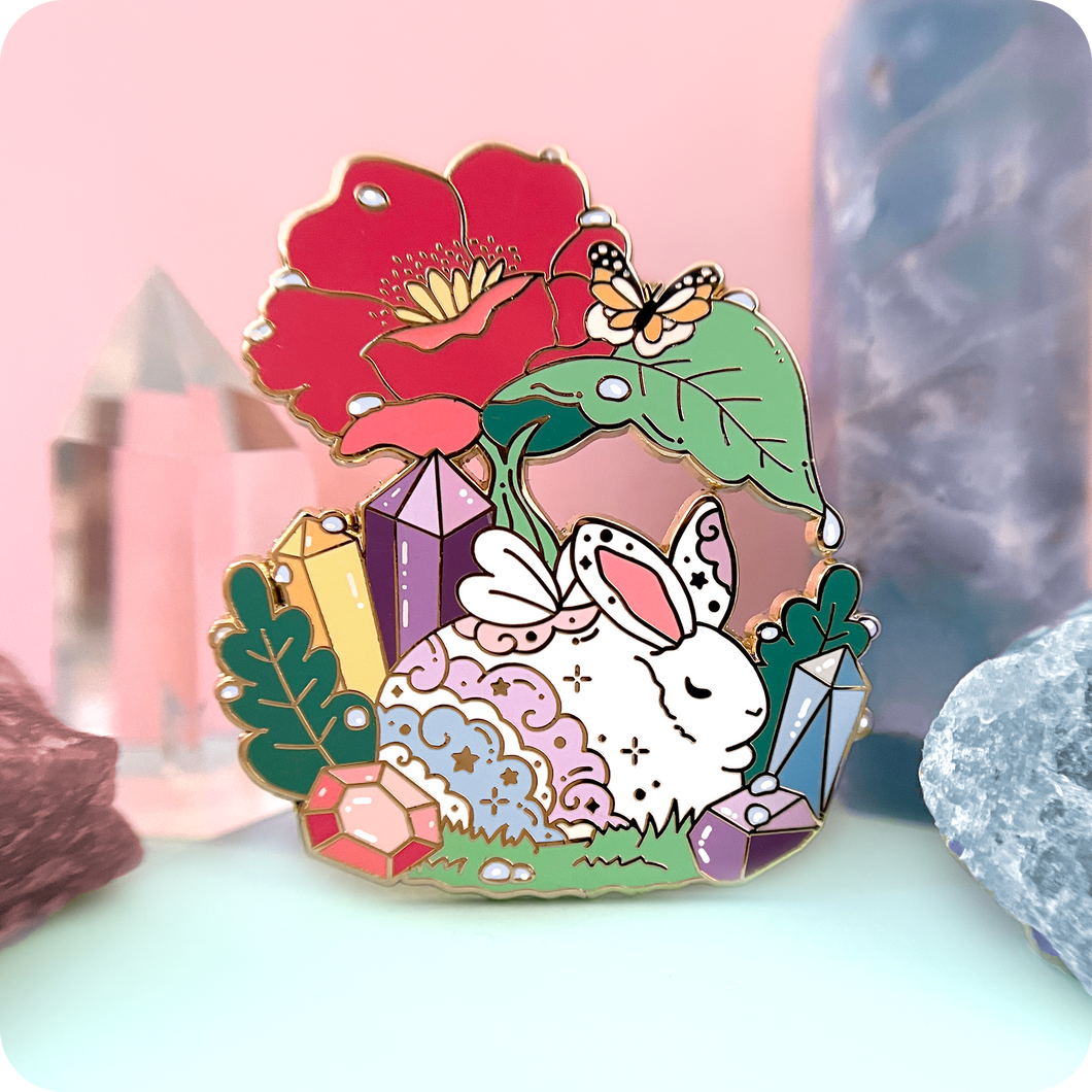 Forest Fairy Rabbit Enamel Pin