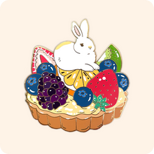 Load image into Gallery viewer, Rabbit Fruit Tart Enamel Pin
