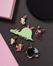 Load image into Gallery viewer, Gnome Undead Shield Enamel Pin

