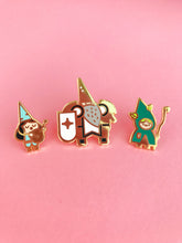 Load image into Gallery viewer, Gnome Bard Enamel Pin
