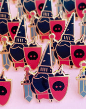 Load image into Gallery viewer, Gnome Black Knight Enamel Pin

