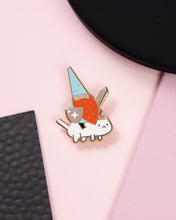 Load image into Gallery viewer, Gnome Knight Enamel Pin
