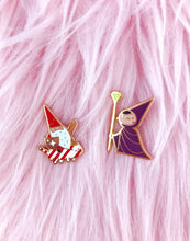 Load image into Gallery viewer, Gnome Knight Santa Enamel Pin
