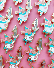 Load image into Gallery viewer, Gnome Magical Knight Enamel Pin
