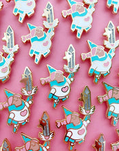 Load image into Gallery viewer, Gnome Magical Knight Enamel Pin
