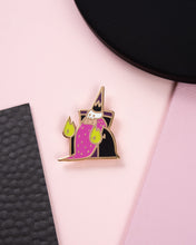 Load image into Gallery viewer, Gnome Necromancer Enamel Pin
