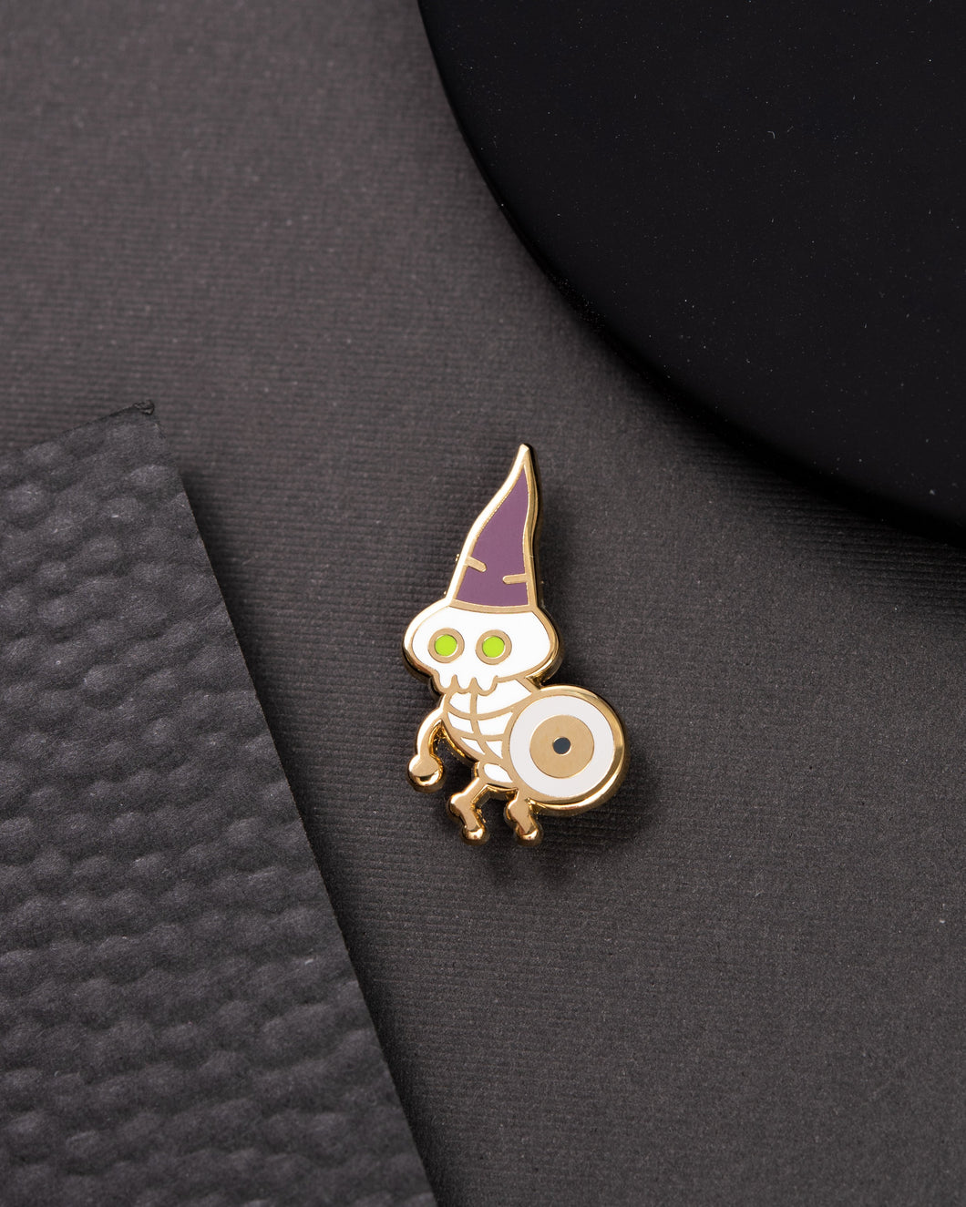 Gnome Undead Shield Enamel Pin