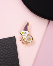 Load image into Gallery viewer, Gnome Undead Shield Enamel Pin
