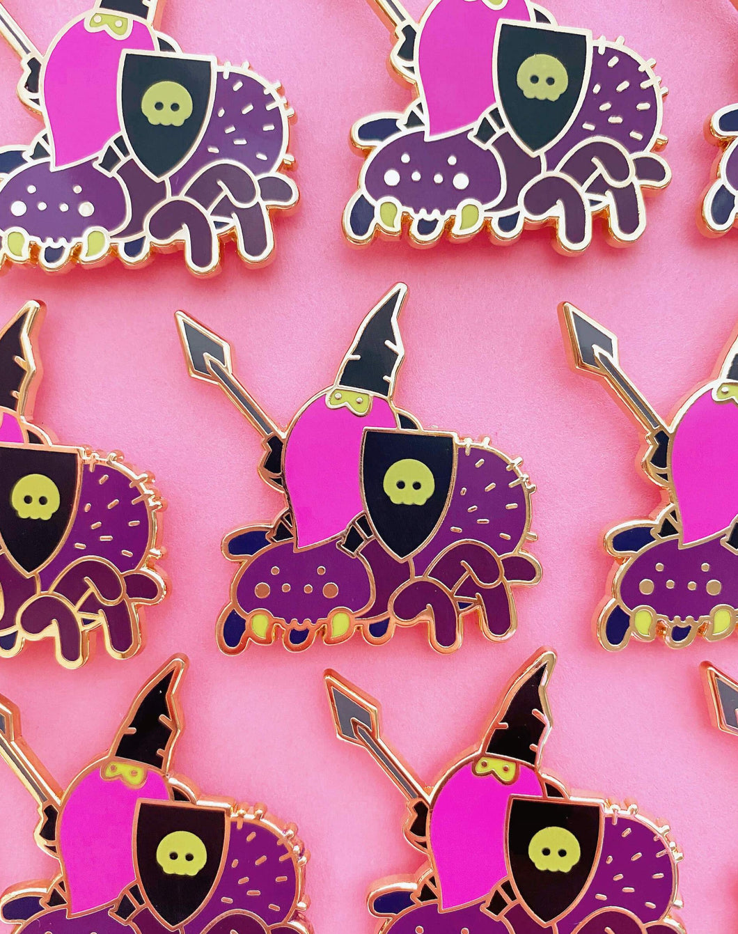Gnome Spider Rider Enamel Pin