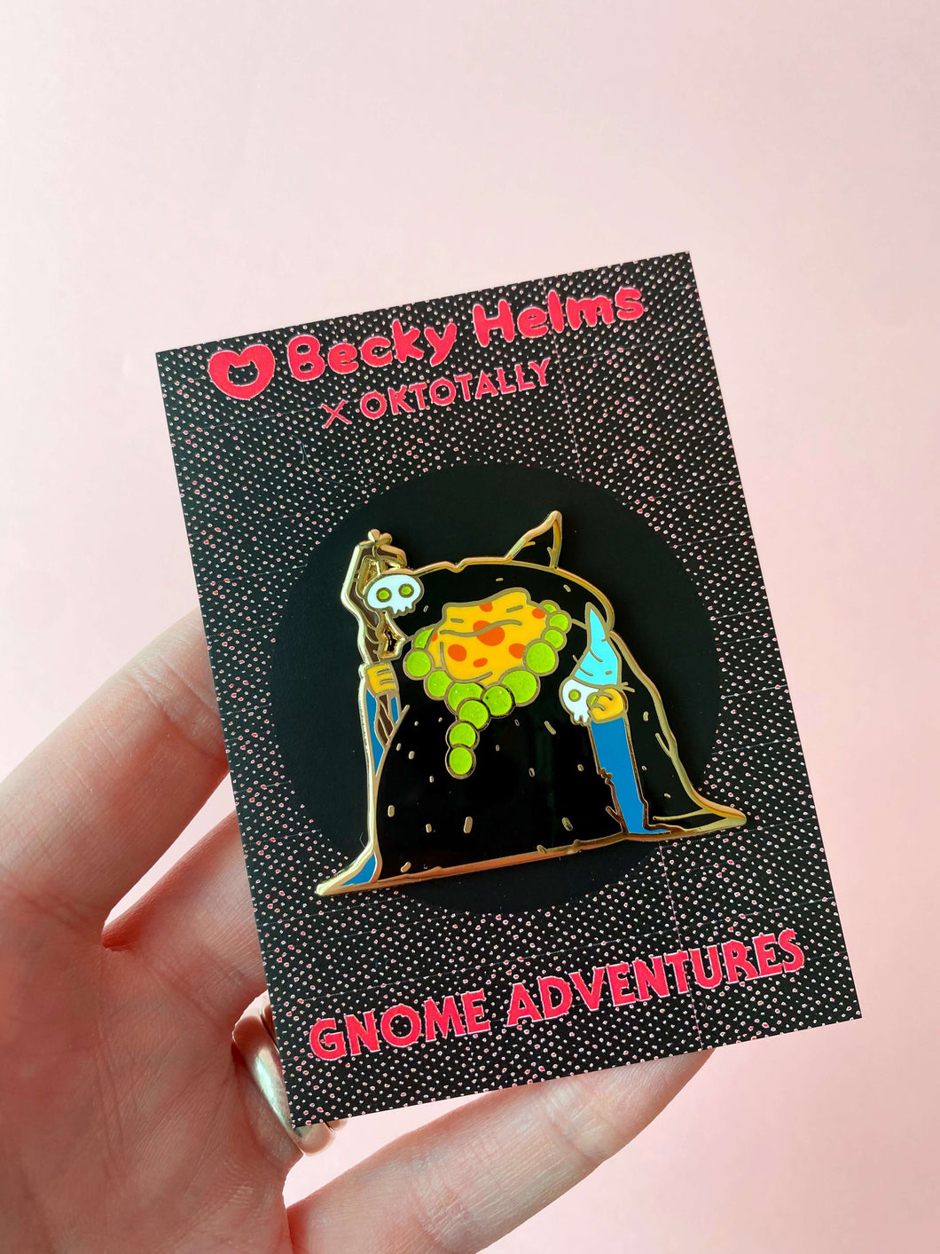 Gnome Toad Warlock Enamel Pin
