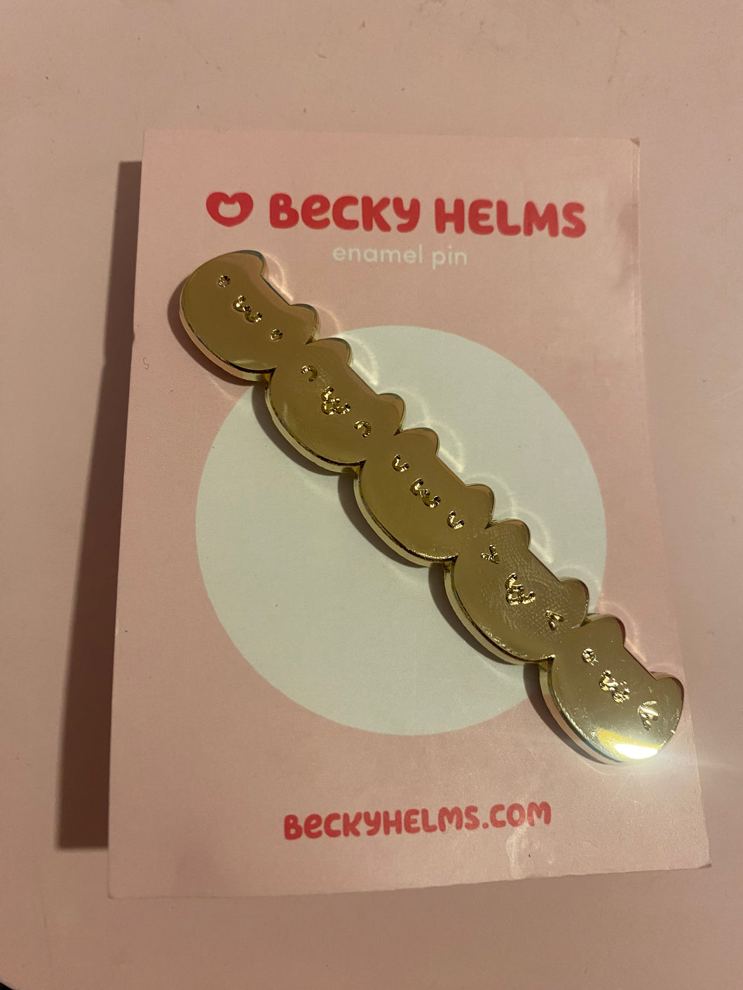 CAT STACK ENAMEL PIN