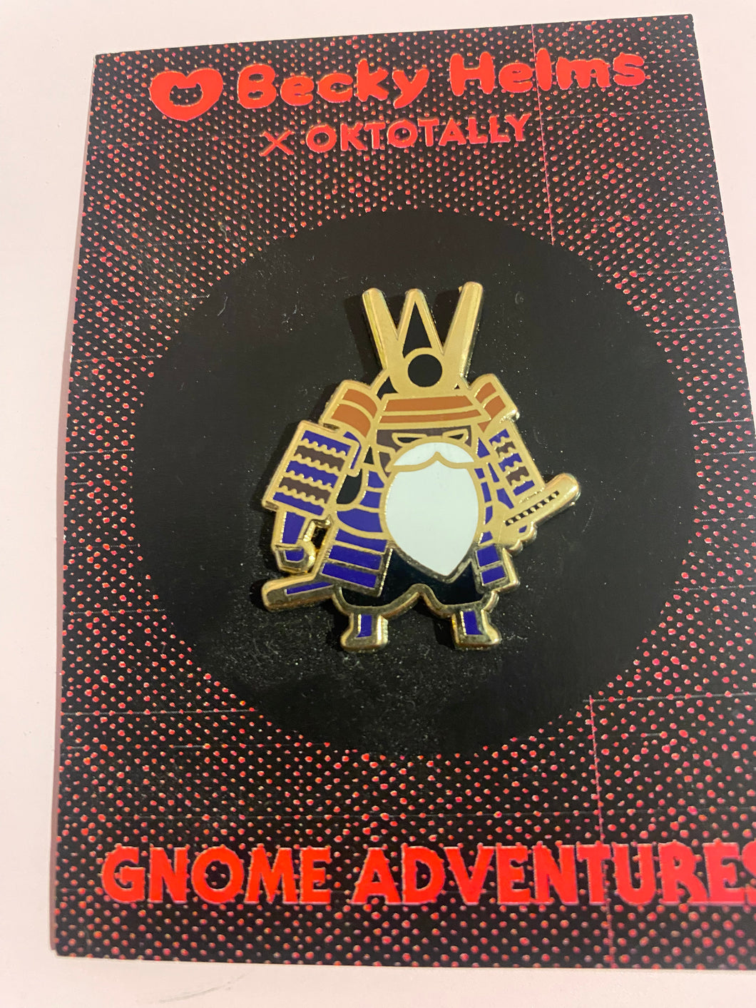 KABUTO GNOME ENAMEL PIN