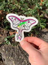 Load image into Gallery viewer, Beautiful Suncatcher Stickers: Ribcage, Moon, Beetle, Moth or Stim
