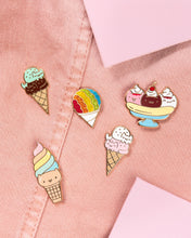 Load image into Gallery viewer, Sundae Cats Enamel Pin
