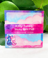 Load image into Gallery viewer, Kitty Tunes - Sticky Note Pad
