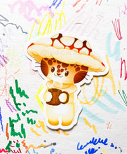 Load image into Gallery viewer, Mashiru&#39;s Morning - Mushroom Cat - Vinyl Sticker
