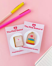 Load image into Gallery viewer, Cat Composition Notebook Enamel Pin
