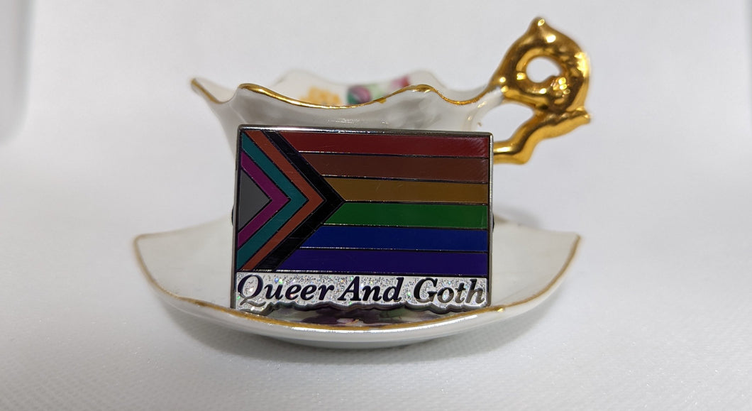 Queer and Goth Pin