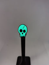 Load image into Gallery viewer, Glow in the Dark Skull Pin
