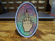 Load image into Gallery viewer, Classy AF Holo Stickers: Gold Rainbow or Silver Rainbow

