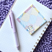 Load image into Gallery viewer, Rainbow Tiger Plushie Pal Sticky Notes
