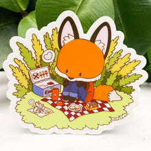 Load image into Gallery viewer, Picnic With Friends - Cute Fox - Vinyl Sticker
