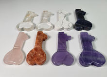 Load image into Gallery viewer, Love Key Crystal (Indigo Fluroite or Quartz) Or Heart-Shaped Rose Quartz!
